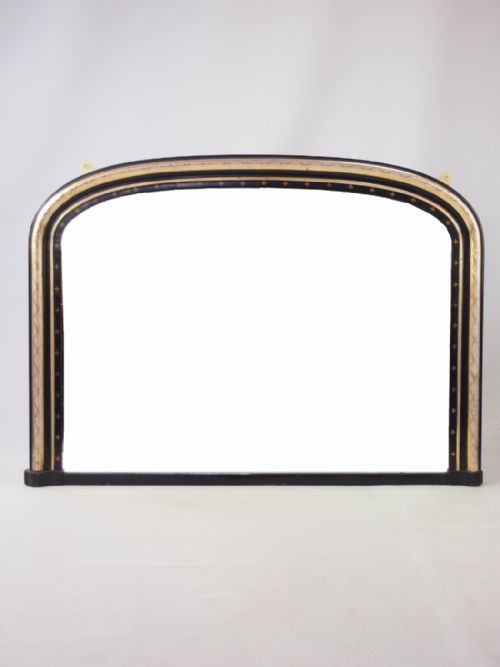Large Antique Victorian Overmantle Mirror