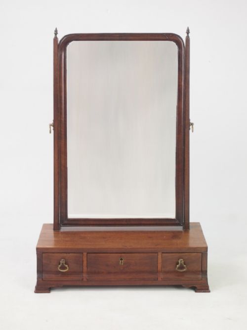 Antique Georgian Mahogany Dressing Table Mirror