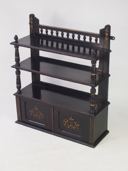 fig 1. Victorian Aesthetic Movement Hanging Shelves