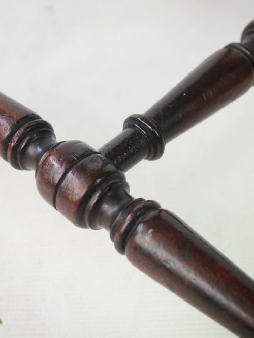 fig 1. Antique Victorian Mahogany Stool