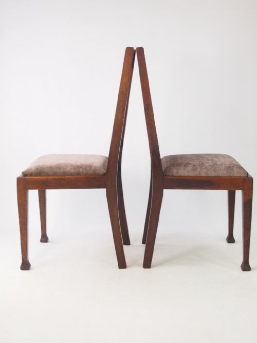 fig 1. Set of 4 Oak Dining Chairs