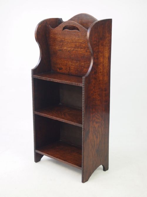 fig 1. Small Oak Open Bookcase