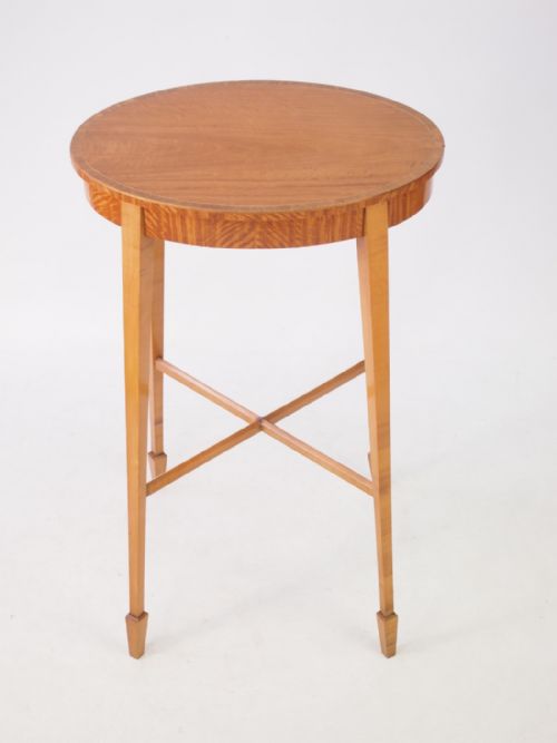 fig 1. Small Satinwood Side Table or Lamp Table