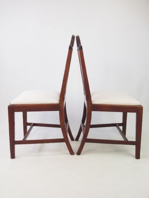 fig 1. Pair 19th Century Mahogany Side Chairs