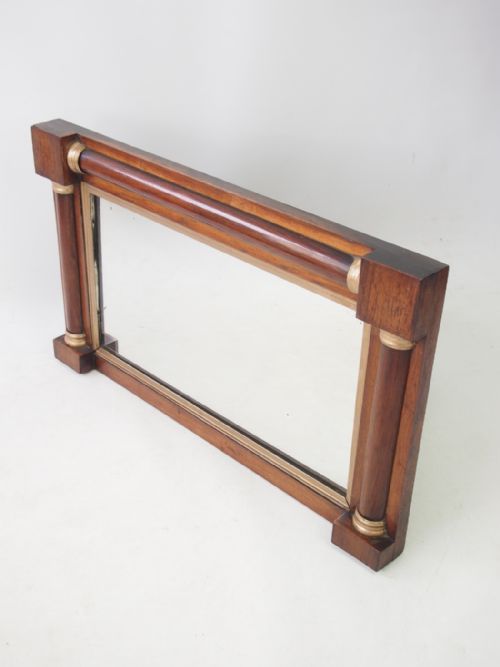 fig 1. Small Regency Rosewood Overmantle Mirror or Hall Mirror