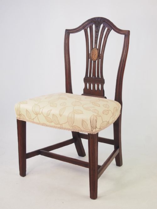 Georgian Mahogany & Inlaid Desk Chair