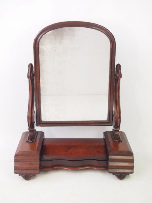fig 1. Victorian Mahogany Dressing Table Mirror
