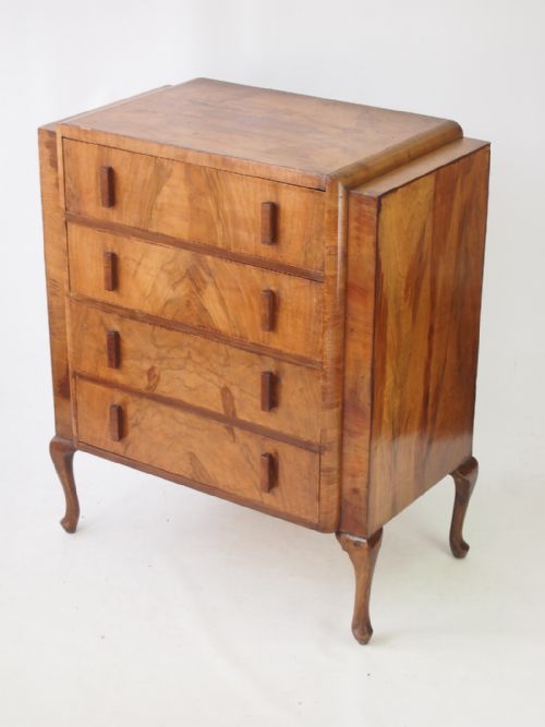 Art Deco Walnut Chest of Drawers