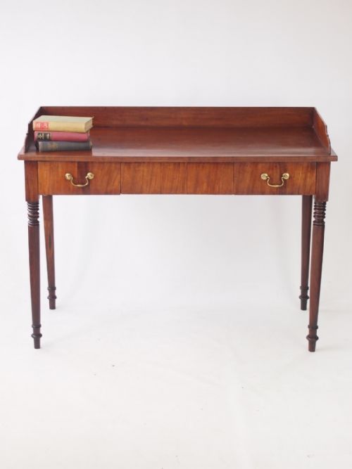 Slim Antique Victorian Mahogany Desk