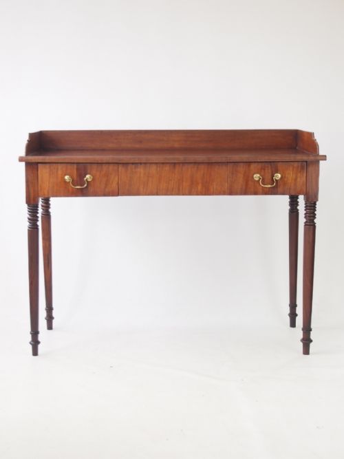 fig 1. Slim Antique Victorian Mahogany Desk