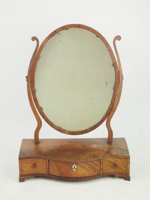 Georgian Mahogany Dressing Table Mirror