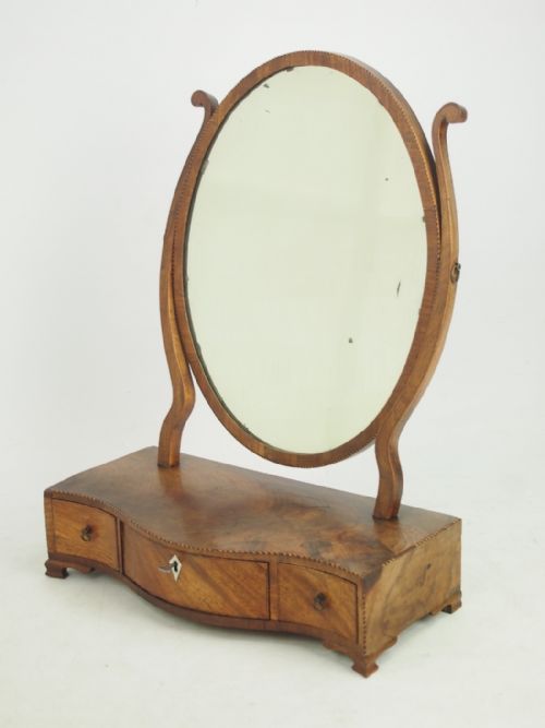 fig 1. Georgian Mahogany Dressing Table Mirror