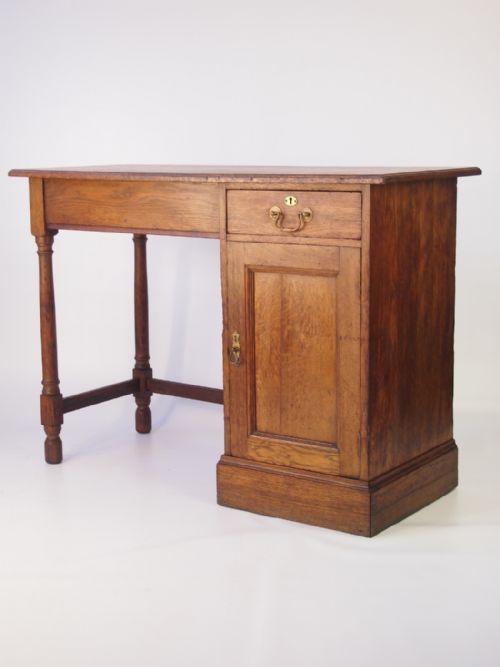 Small Edwardian Oak Desk