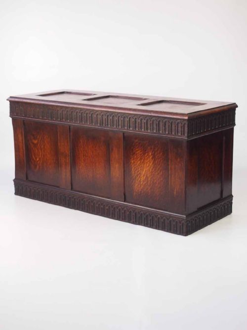 Panelled Oak Blanket Chest or Coffer