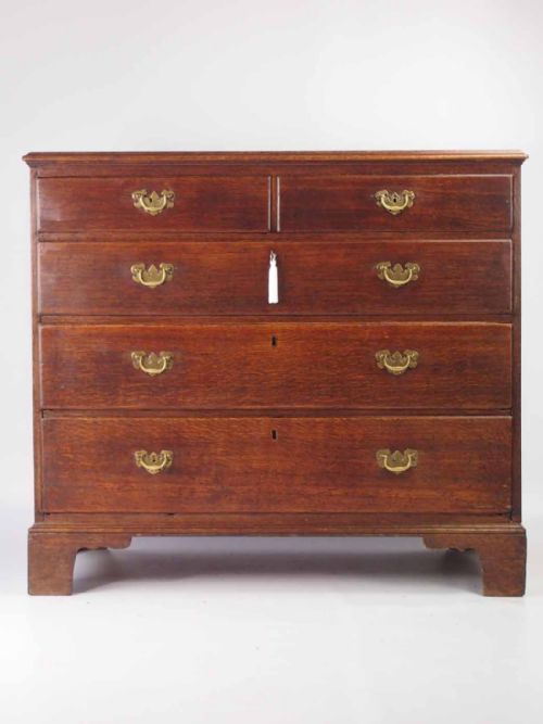 fig 1. Georgian Oak Chest of Drawers