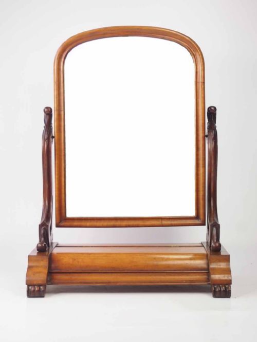 Victorian Mahogany Dressing Table Mirror or Toilet Mirror