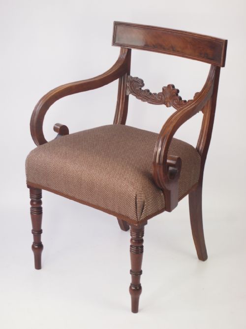 Regency Mahogany Desk Chair
