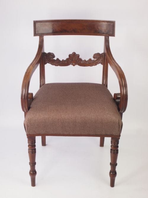 fig 1. Regency Mahogany Desk Chair