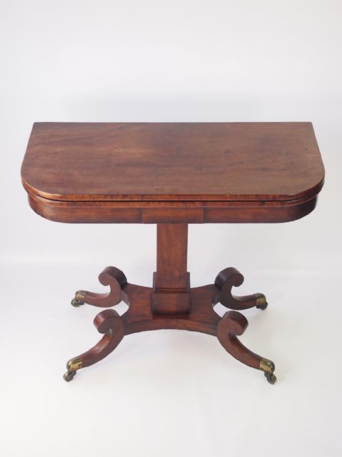 Regency Mahogany Card Table or Hall Table