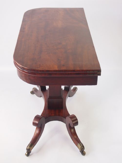 fig 1. Regency Mahogany Card Table or Hall Table