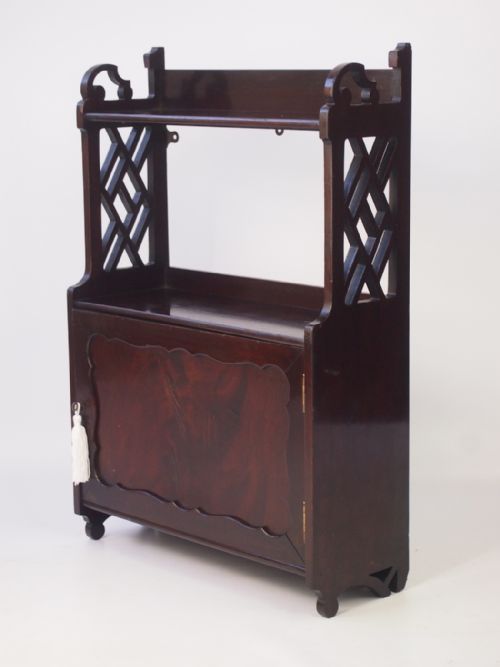 Edwardian Mahogany Hanging Cabinet by Shapland & Petter