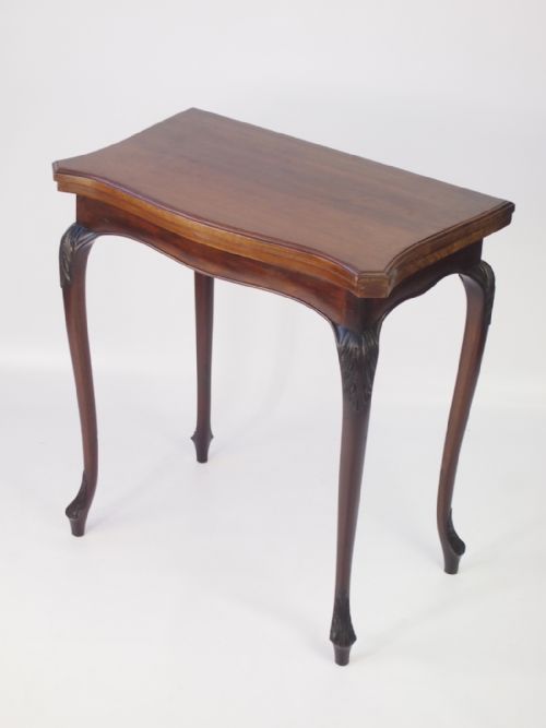 Edwardian Mahogany Card Table or Writing Table