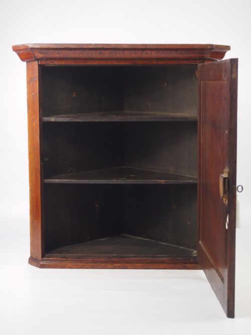 fig 1. Small Georgian Oak Corner Cupboard