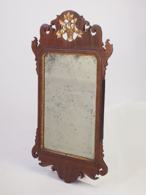 fig 1. Georgian Mahogany Fretwork Chippendale Mirror