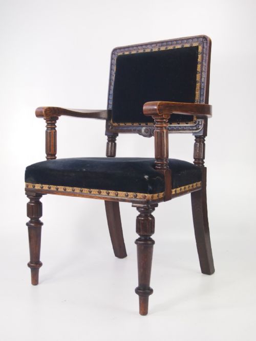 Gentlemans Edwardian Oak Armchair