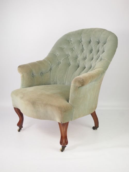 Victorian Button Back Armchair by John Taylor & Sons Edinburgh