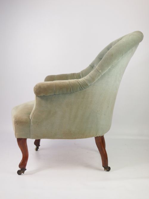 fig 2. Victorian Button Back Armchair by John Taylor & Sons Edinburgh