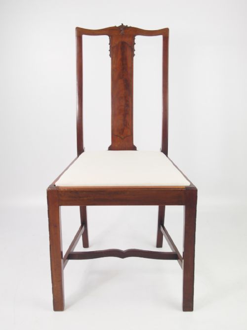 fig 1. Pair Edwardian Mahogany Side Chairs