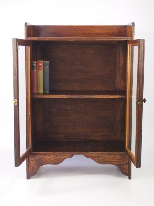 fig 1. Small Edwardian Oak Bookcase