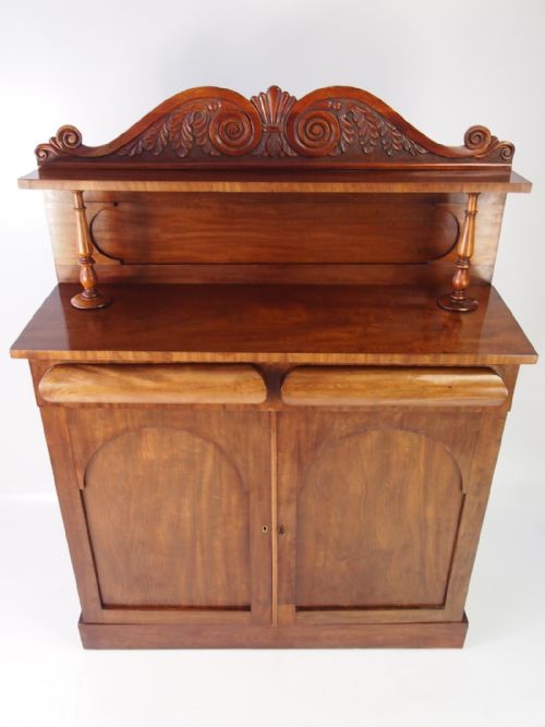 Slim Victorian Mahogany Chiffonier