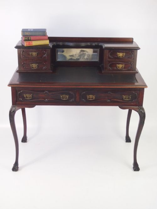 fig 1. Small Victorian Mahogany Desk