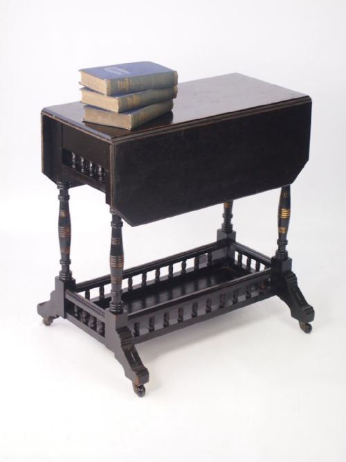 fig 1. Small Aesthetic Movement Drop Leaf Table