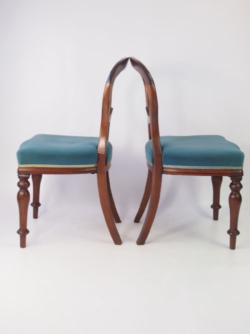 fig 1. Set 6 Victorian Balloon Back Chairs