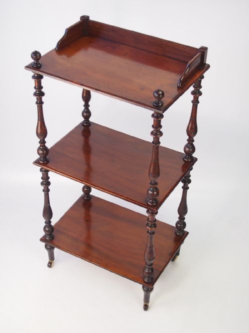Victorian Mahogany 3 Tier Whatnot