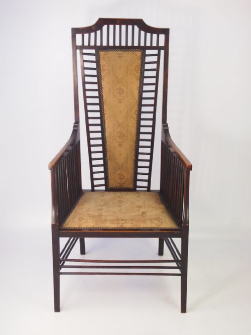 Edwardian Mahogany Arts & Crafts Armchair