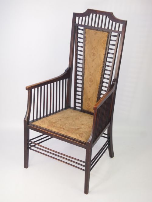fig 1. Edwardian Mahogany Arts & Crafts Armchair
