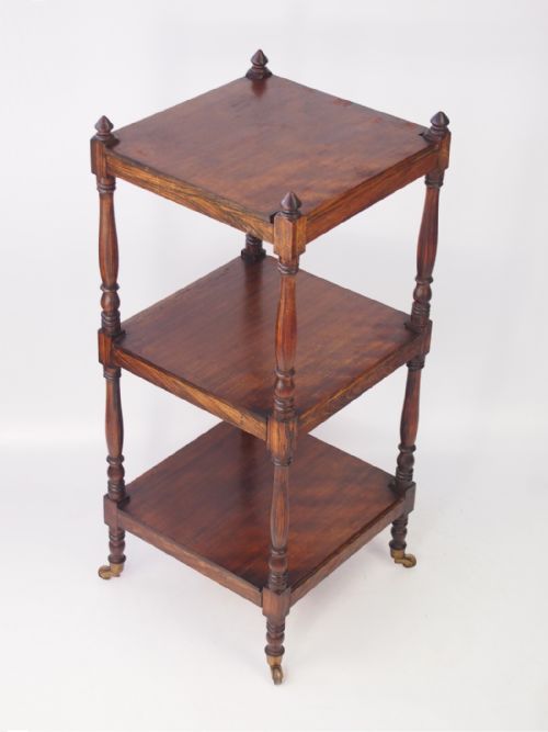 Victorian Faux Rosewood 3 Tier Whatnot