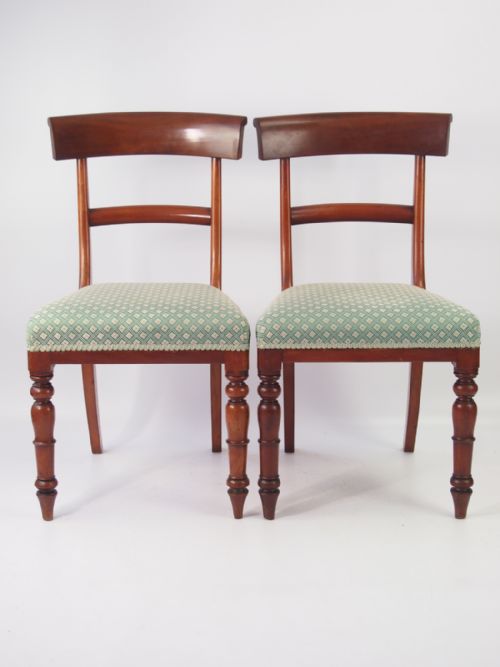 Pair Victorian Mahogany Side Chairs