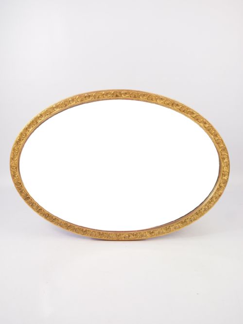 fig 1. Edwardian Oval Gilt Framed Mirror