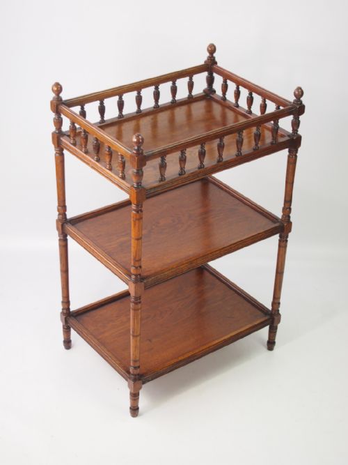 Victorian Aesthetic Movement Oak Whatnot