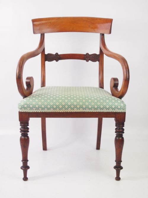 fig 1. Victorian Mahogany Desk Chair