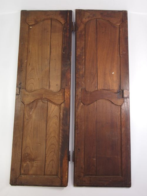 fig 1. Large Pair Antique French Oak Cupboard Doors