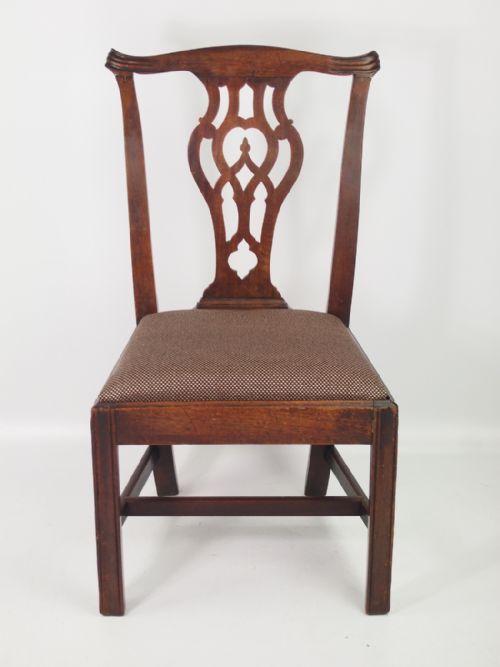 Georgian Chippendale Mahogany Desk Chair