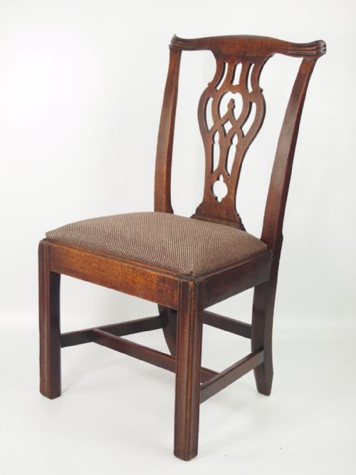 fig 1. Georgian Chippendale Mahogany Desk Chair