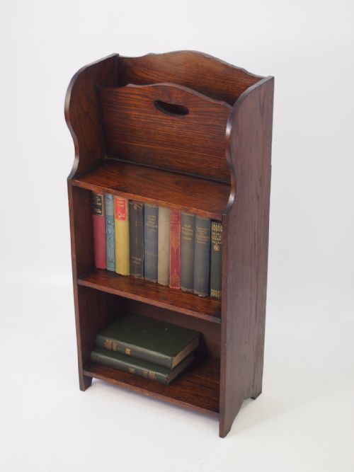 Edwardian Oak Book Trough