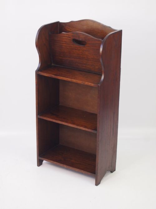 fig 1. Edwardian Oak Book Trough
